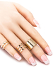 Ring für Abend Ring im schicken & modischen Style Metall Schicker 3 Stk Set