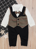Ring Träger Anzüge Polyester Baumwolle Langarm Shirt Kamel Wedding Boy Anzüge
