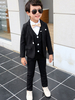 Ringträger passt zu Jungen Hochzeitsoutfit Smoking Schwarz Kinder Abendgarderobe 3-teiliges Set