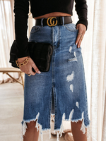 Rock für Damen Blue Denim kurze Sommerhose