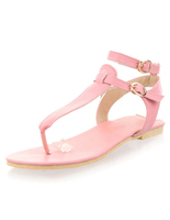 Rosa BoHo flache Sandalen für Damen