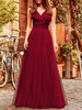 Rosa Brautjungfer Kleid Chiffon eine Linie bodenlangen Hochzeit Kleid