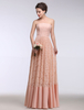 Rosa Günstiges Brautkleid Spitze trägerlosen A-Linie Sommer Günstiges Brautkleider 2020 gefaltete bodenlangen Günstiges Brautkleid