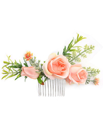 Rosa Hochzeit Kopfschmuck Seidenblume Haarschmuck für die Braut