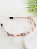 Rosa Hochzeit Stirnband Strass Blumen Braut Haarschmuck