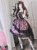 Rosa Lolita JSK Kleid Plaid Schleifen Rüschen Lolita Pullover Röcke