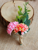 Rosa Prom Boutonniere Blumen Hochzeit Zubehör für Männer