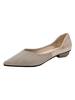 Rosa PU-Leder Loafers Spitzschuh Kunstwerk Pailletten beiläufige Frauen Schuhe