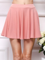 Rosa Rüschen aus Polyester Rock für Frauen