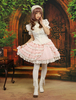 Rosa süße Baumwolle Mischung Lolita Rock