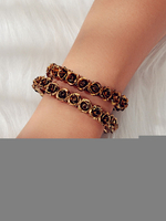 Rose Armband für Frau blonde Zinklegierung Non Stone Armbänder