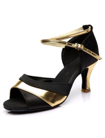 Rot schwarz matt Ballroom-Schuhe für Frauen