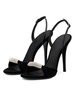 Rote Abendschuhe Samt Open Toe Strass Slingbacks High Heel Sandalen für Frauen