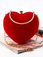 Rote Clutch Taschen Schatz Form Hochzeit Handtasche Braut Abend Party Handtaschen