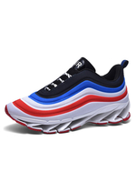Rote Turnschuhe für Männer Mode Polyester Runde TOE Ombre Casual Sports Schuhe