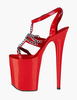 Roten Ketten PU Leder Sexy Sandalen