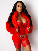 Roter Jumpsuit für Damen Ärmelloses Sommer-Einteiler-Outfit aus Polyester