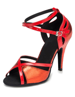 Roter Tanz Sandalen ausgeschnitten Heels für Frauen