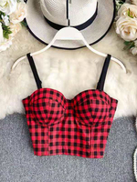 Rotes Cami-Oberteil für Damengurte Ärmellose Polyester-Oberteile aus ärmellosem Polyester