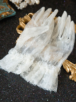 Royal Lolita Gloves White Bestickt