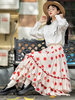 Rüschen Lolita-Rock Ecru White Polka Dot Lolita-Röcke