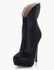 Runde Zehe Pfennigabsatz Plattform Booties