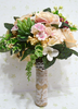 Saftige Hochzeit Bouquet Hochzeitsblumen 2021 Hand gebunden mehrfarbige Rose Bridal Bouquet