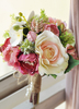 Saftige Hochzeit Bouquet Perle Hand gebunden Seidenblume Brautstrauß