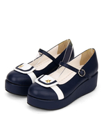 Sailor Style Lolita Pump Starlet Zweifarbig Lolita Flatform Schuhe