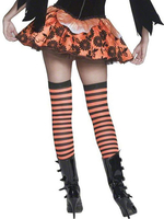 Saloon Mädchen Strümpfe Striped Kniestrümpfe Fußball Mädchen Karneval Kostüm Zubehör