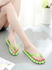 Sandale Hausschuhe Rose PU-Leder Flip Flop-Strand-Sandelholz Slides