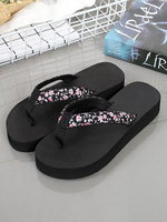 Sandale Hausschuhe Rote Runde Zehen Slip-On Beach Flip Flops