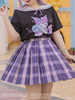 Sanrio Authorized Plus Size Sweet Black Lolita Bluse Cover-ups Schleifen Top Schleife Polyester Pullover Lolita Shirt