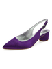 Satin Hochzeitsschuhe Spitzschuh Slingbacks Brautschuhe Brautjungfer Schuhe