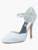 Satin Spitze Toe Ankle Strap Abend- und Hochzeits-Plattformen