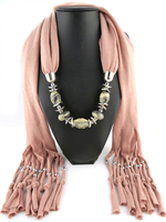 Schal Fringe Opulente Halskette Schals