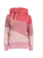 Schicke Kapuzensweat mit Farbblock und Schnüren Polyester für Straßen-Style im schicken & modischen Style mit Kapuze Normal