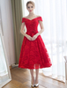 Schickes Cocktailkleid aus mit Bateau-Kragen und Gürtel