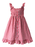 Schickes Lolita Kleid Baumwolle mit Rüschen im süßen und hübschen Style
