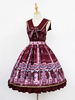 Schickes Lolita Kleid Polyester mit Falten im klassischen & traditionellen Style