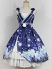 Schickes Lolita Kleid Polyester mit V-Ausschnitt und Rüschen Kimono