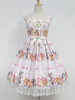 Schickes Lolita Kleid Polyester mit viereckigem Ausschnitt und Rüschen im süßen Style