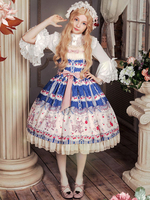 Schickes Lolita Kleid Polyester mit viereckigem Ausschnitt und Rüschen im und hübschen Style