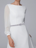 Schlanke Taillenkette vielseitiger mit Strasssteinen verzierter handgefertigter Brautgürtel