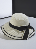 Schleife Strohhut für Frauen Sommer Strand Sonnenhut 2025