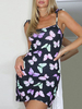 Schmetterling Bodycon Kleider Schwarz Sexy Ärmelloses Bleistiftkleid