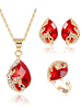Schmuck-Set Drops Design im schicken & modischen Style Schmuck-Set Metall 3 Stk Set