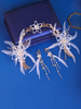 Schmuckset für Braut Charming Metal Strass Hearwear und Ohrringe