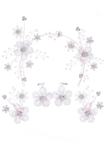 Schmuckset für Hochzeit Chic Metall Strass Hörgeräte und Ohrringe