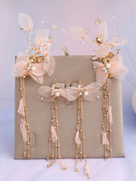 Schmuckset Für Hochzeit Perle Ohrring Mit Kopfbedeckung